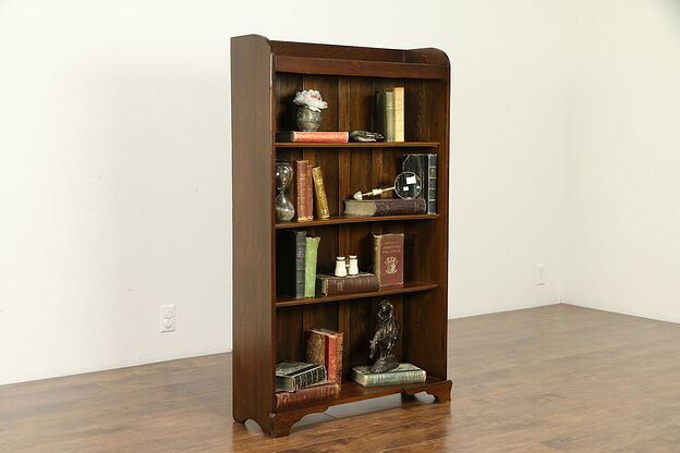 Oak & Elm Antique Bookcase or Bathroom Cabinet, Adjustable Shelves #32575 photo