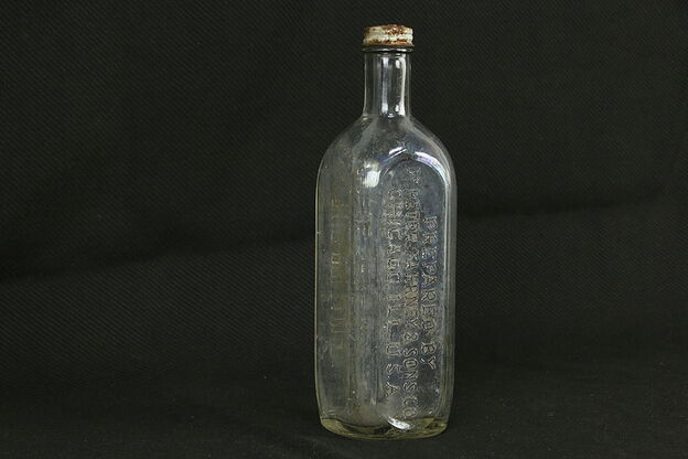 Dr. Fahrney Chicago Antique Tonic Quack Medicine Bottle  #33793 photo