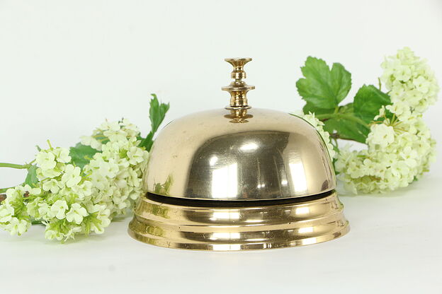 Bronze Antique 1900 Hotel or Counter Bell #35194 photo