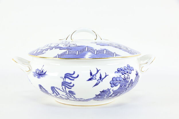 Coalport Blue Willow Covered Vegetable or Tureen With Lid #36329 photo