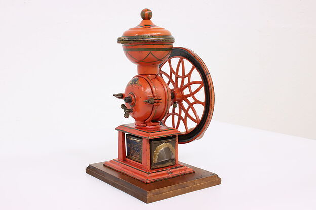 Farmhouse Victorian Antique Iron Coffee Swift Mill or Grinder, Lane NY #41487 photo
