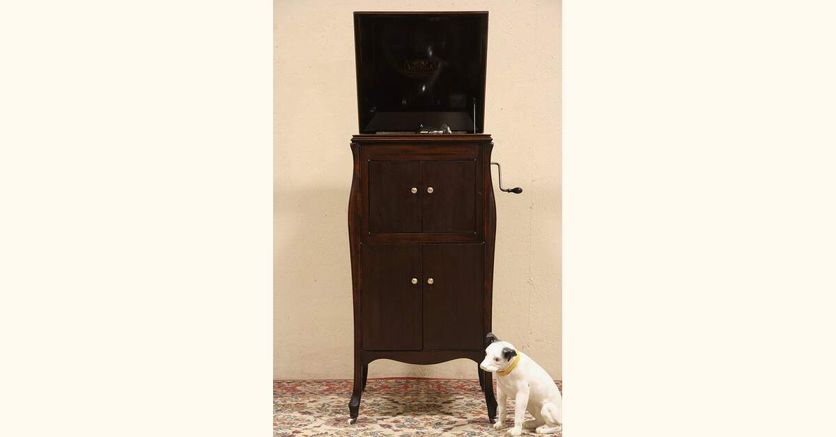 極上品！動画あり ! 蓄音機 ビクトローラ Victrola VV-VⅢ Victrola Victor Phonograph VV-80