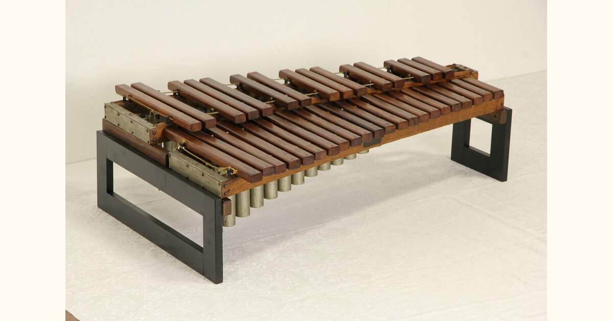 Deagan Chicago Signed 3 Octave Xylophone Musical Instrument, Pat. 1900's