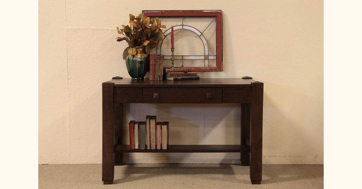 Arts & Crafts Mission Oak Library Table or Desk