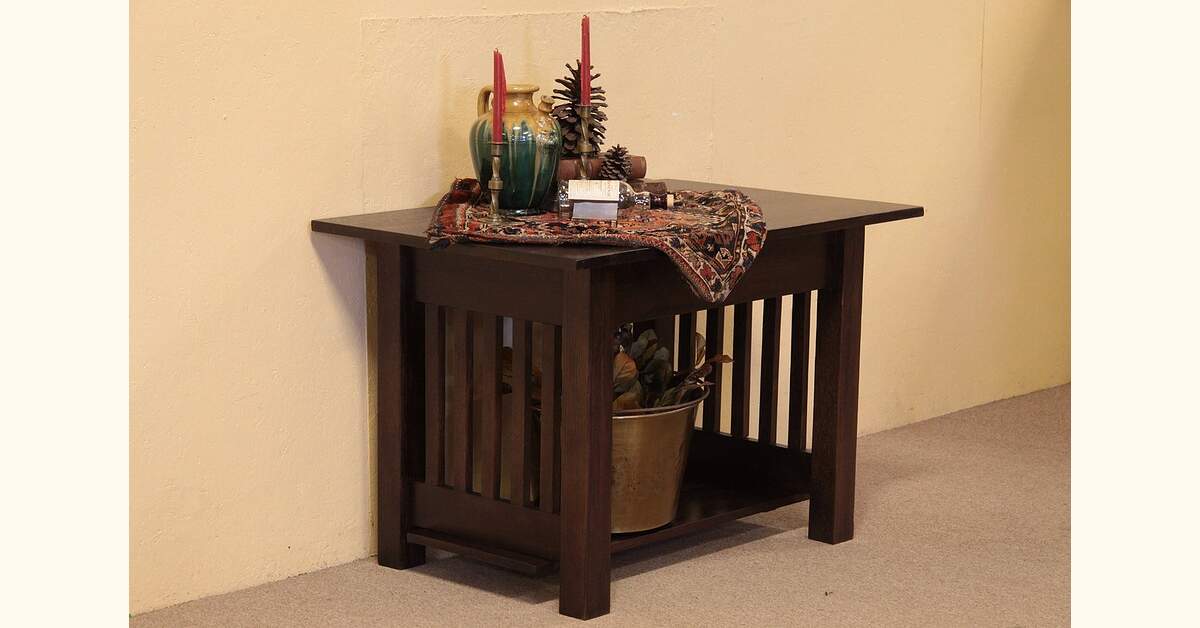 Arts & Crafts Mission Oak Library or Hall Table