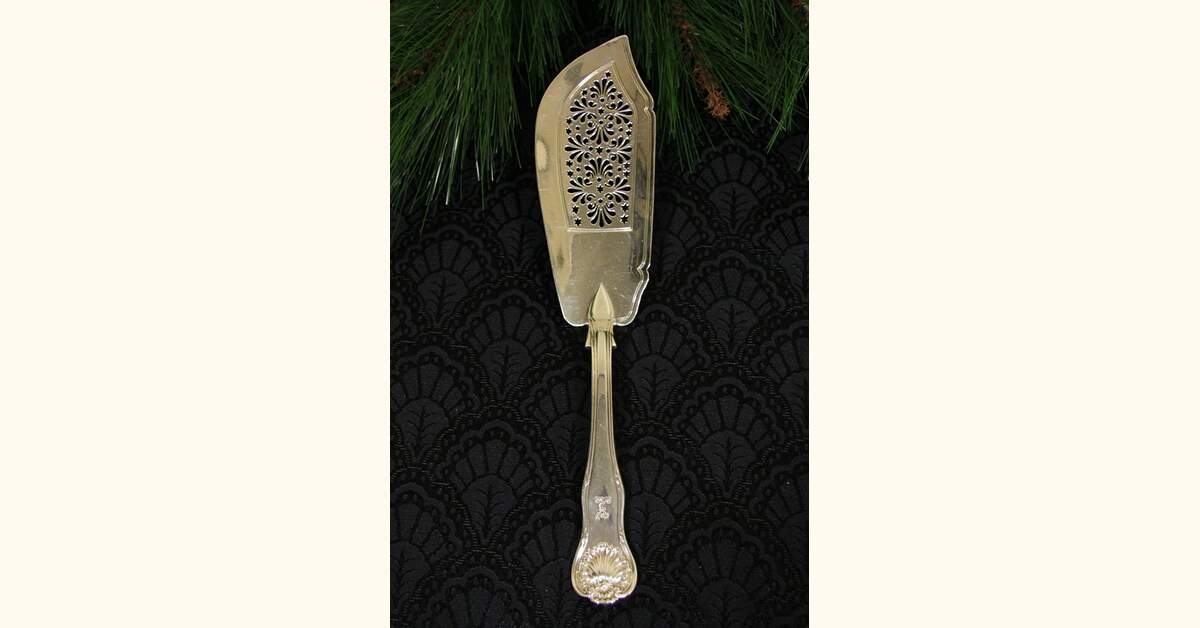 Spatule à Poisson En Argent Sterling - Spatule De Service Vintage