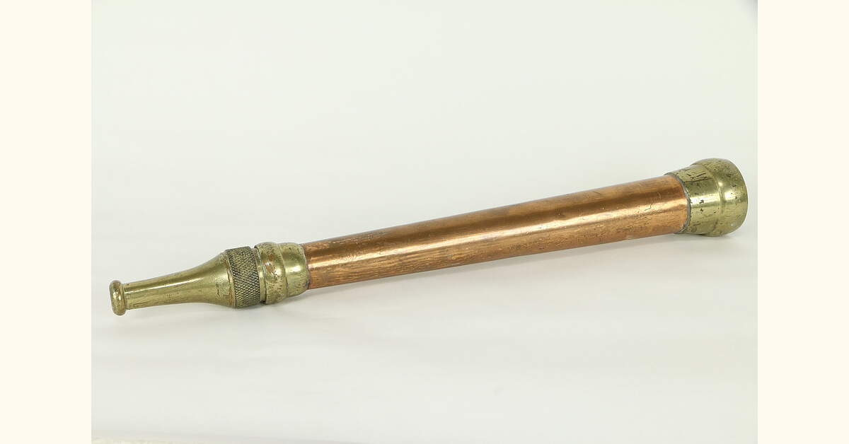 Antiques Atlas - A Vintage Fire Hose Brass Nozzle