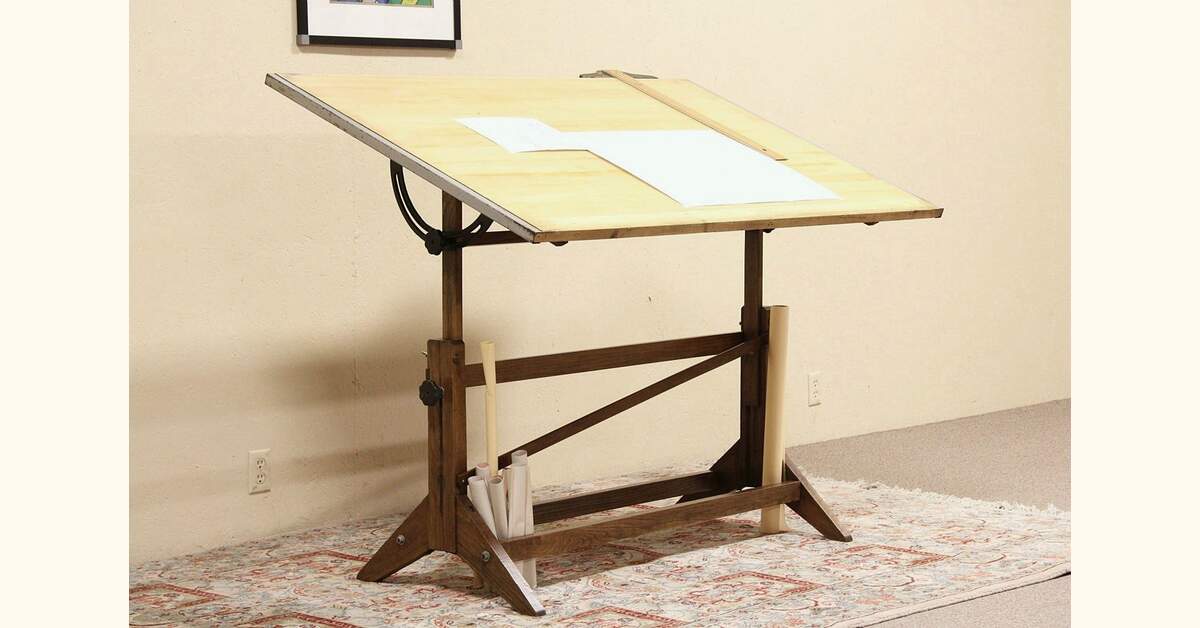 Adjustable Drafting, Drawing or Artist Table