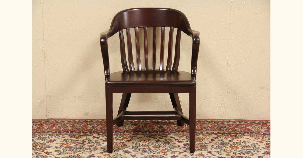 1925 Antique Banker Chair