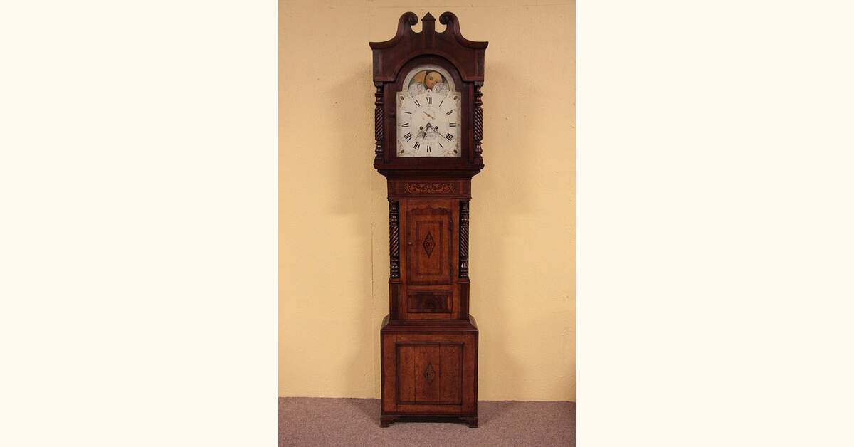Welsh 1790's Grandfather Clock, Jones of Pwllheli