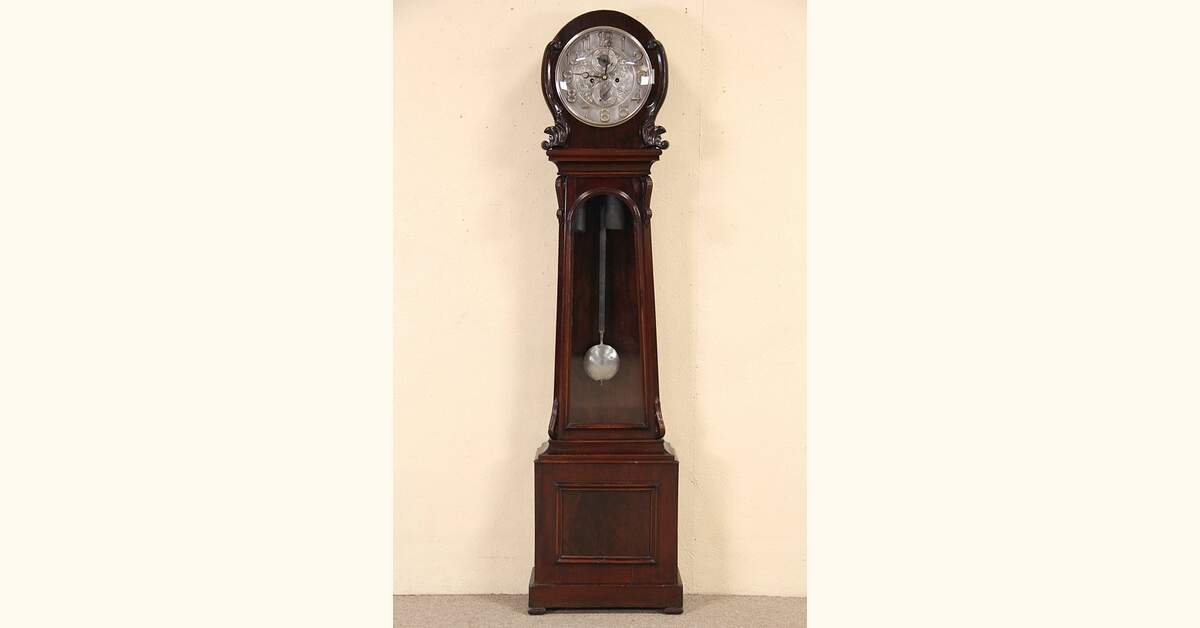 Scottish Smith of Coatsbridge Antique 1870 Tall or Long Case