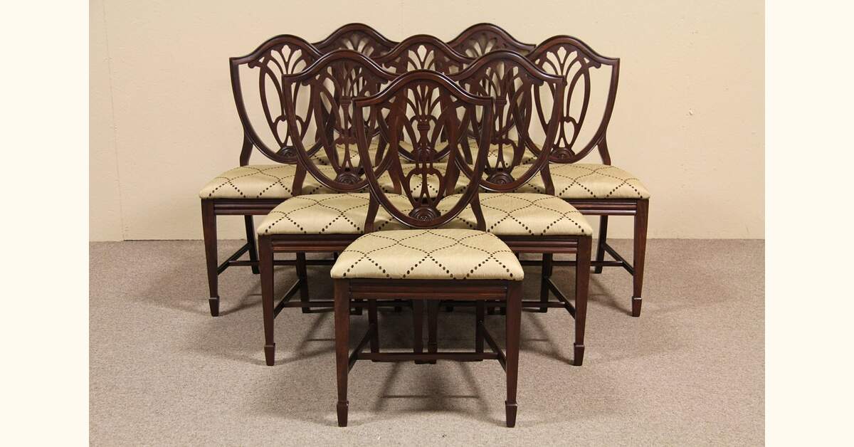 Set of Bernhardt Georgian Dining Chairs