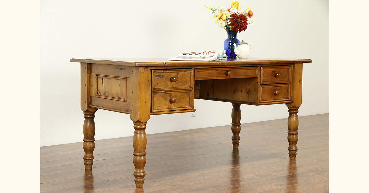20-30's Pine Desk Table イギリス アンティークデスク dsk2-5-20pine.jpg