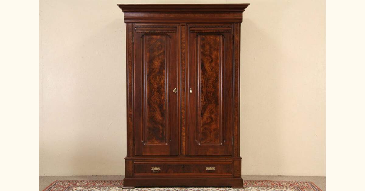 19th Victorian Red Work Layover Sham 朝 19th Victorian Red Work