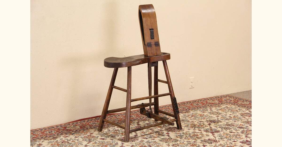 Horse Harness Maker or Saddler Antique 1900 Work Bench