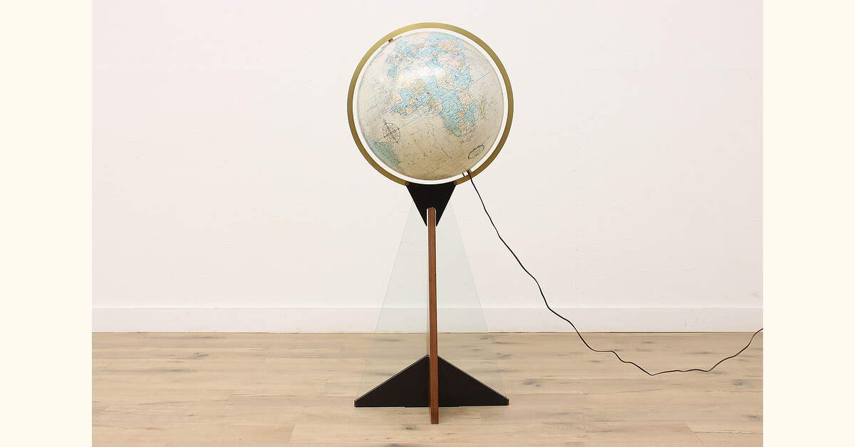 Replogle Heirloom Midcentury Modern Vintage Lighted 20" World Globe