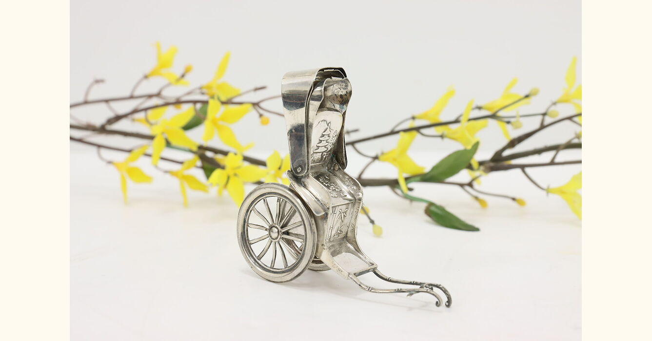 SAVE 20% Japanese Vintage Sterling Traditional Carriage Salt