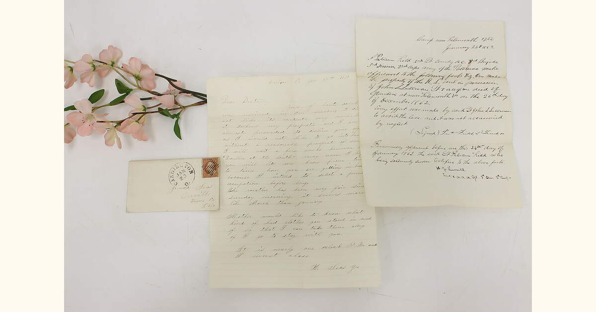 Pair of Antique American Civil War Letters