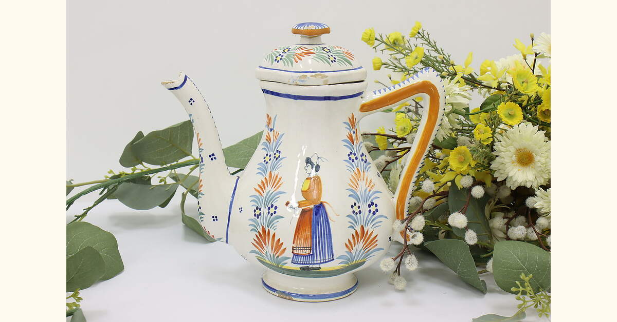 ティーポット antique france teapot Bretagne 51381-1.jpg