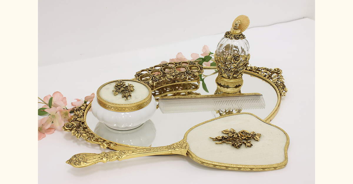 MATSON マトソン ミラートレイ MATSON マトソン ミラートレイ マトソン製 ゴールド ローズ バニティ