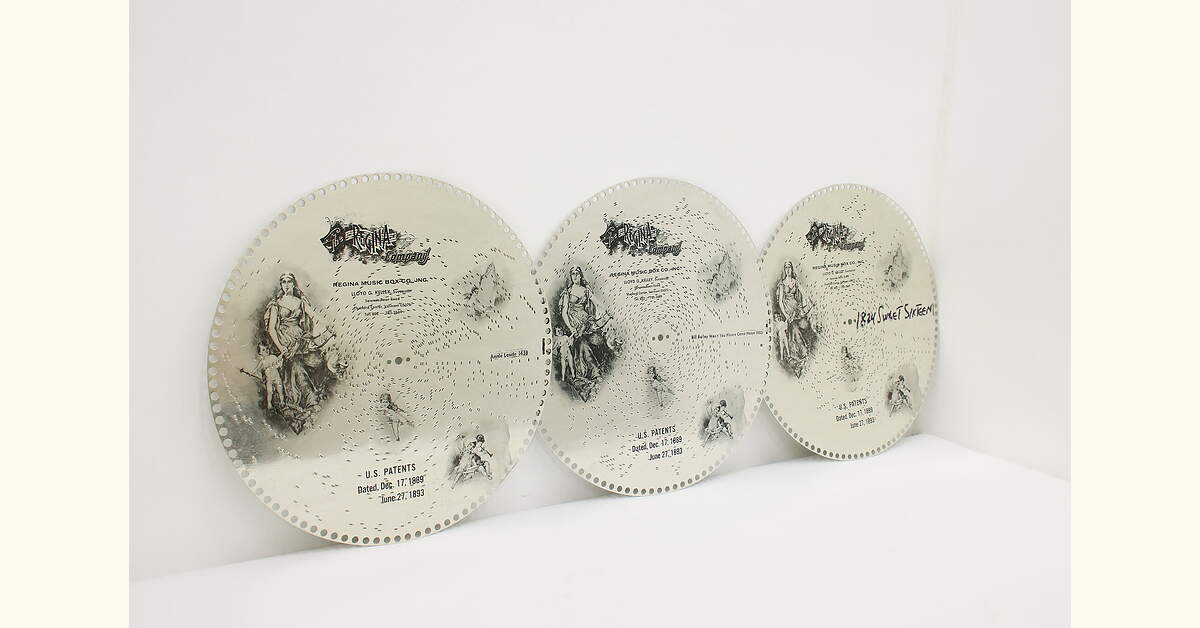 Set of 3 Vintage Regina Music Box 15.5