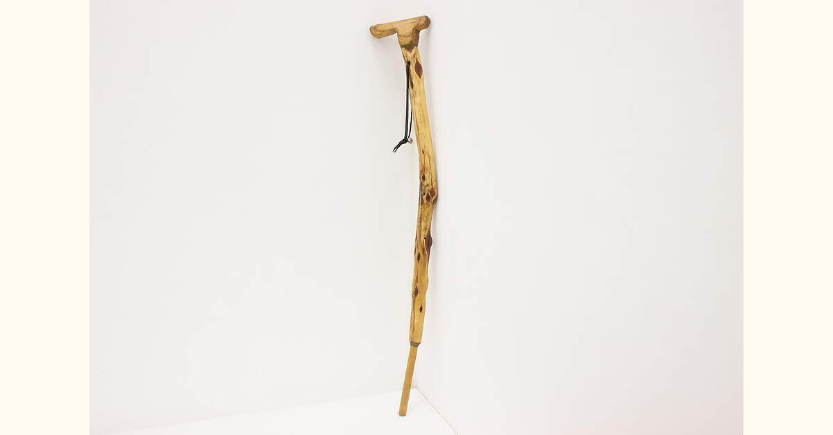 Farmhouse Vintage Birch Walking Stick or Cane w/ Bell, MS