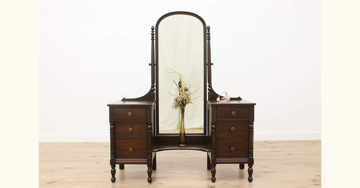 modern mahogany dressing table Midcentury Mahogany Dressing Table by Avalon c.1960s