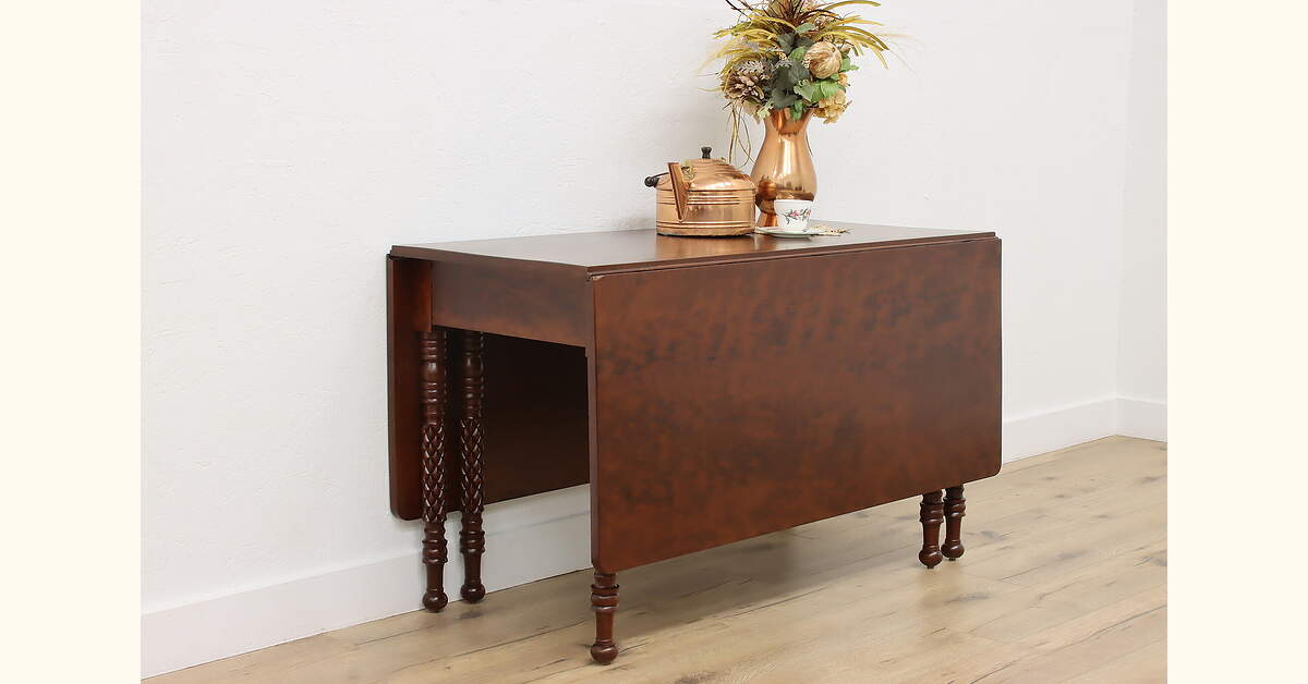 Sheraton Antique Cherry Drop Leaf Gateleg Dining Table