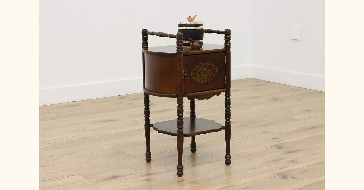 vintage tobacco stand Retro Smoking Lamp Metal and plastic design VINTAGE SMOKE STAND Auction |